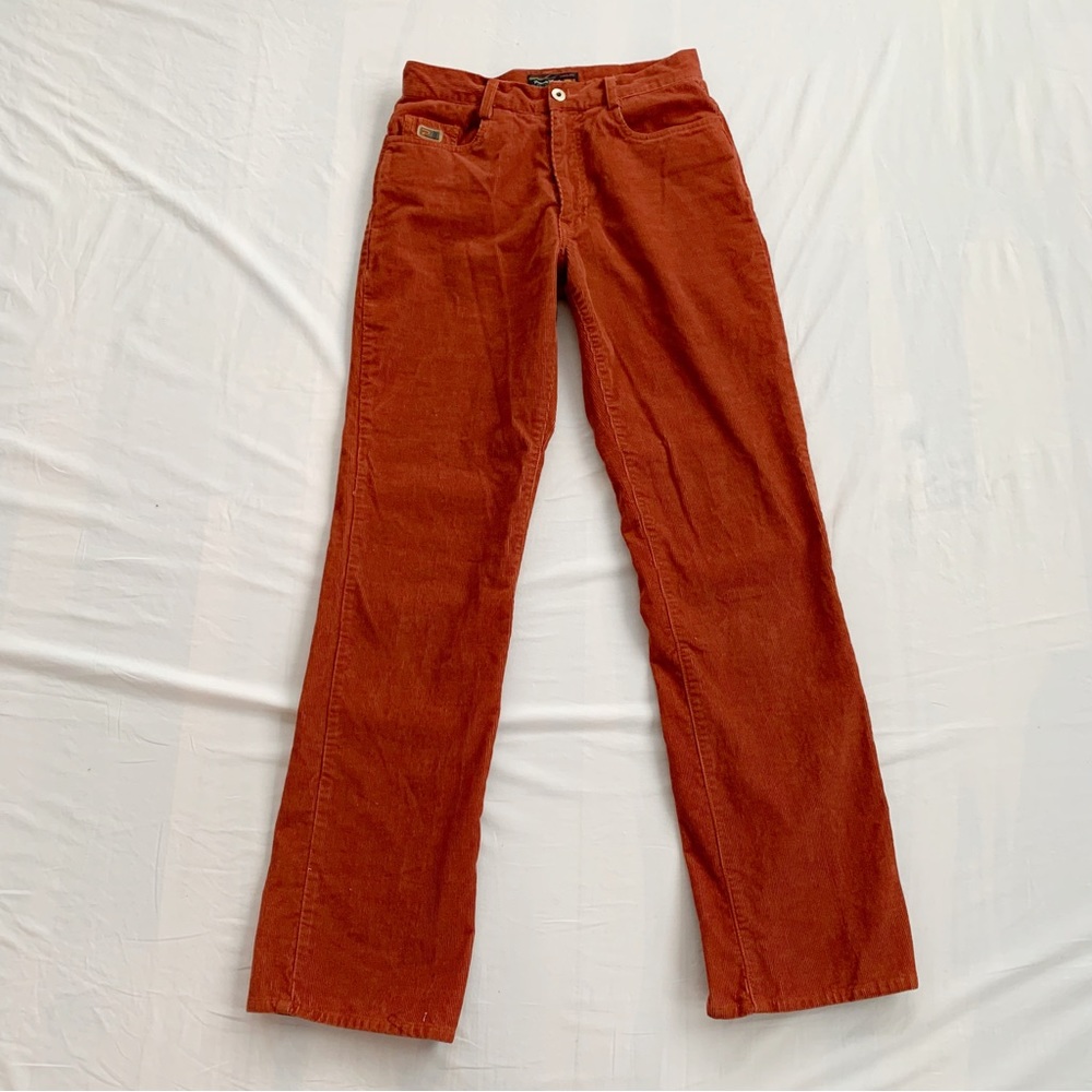 Corduroy pants size W26 L31 or 5-6 red brick wide leg Women